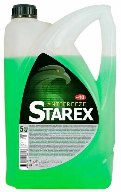 Антифриз Starex Готовый 5Кг -40°С Зеленый (Юг) Starex Арт. 700656 Starex арт. 700656