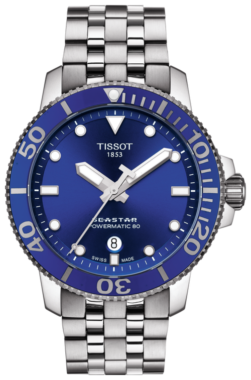 Наручные часы TISSOT T-Sport, серебряный, синий