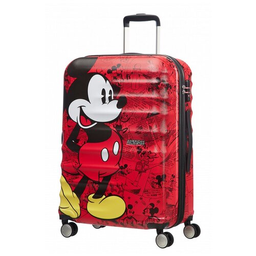 Чемодан на колесах детский American Tourister Disney, 77 см, Микки Маус красный