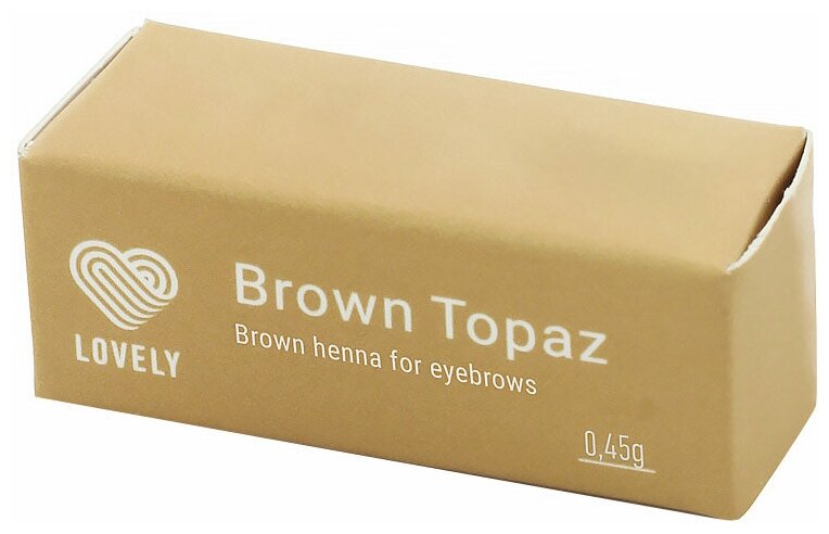 LOVELY BROWN TOPAZ ХНА светло-коричневая для бровей 0.45 Г