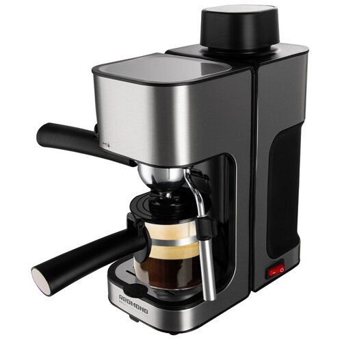 Кофеварка рожковая REDMOND RCM-1524 серебристыйчерный 1295900₽