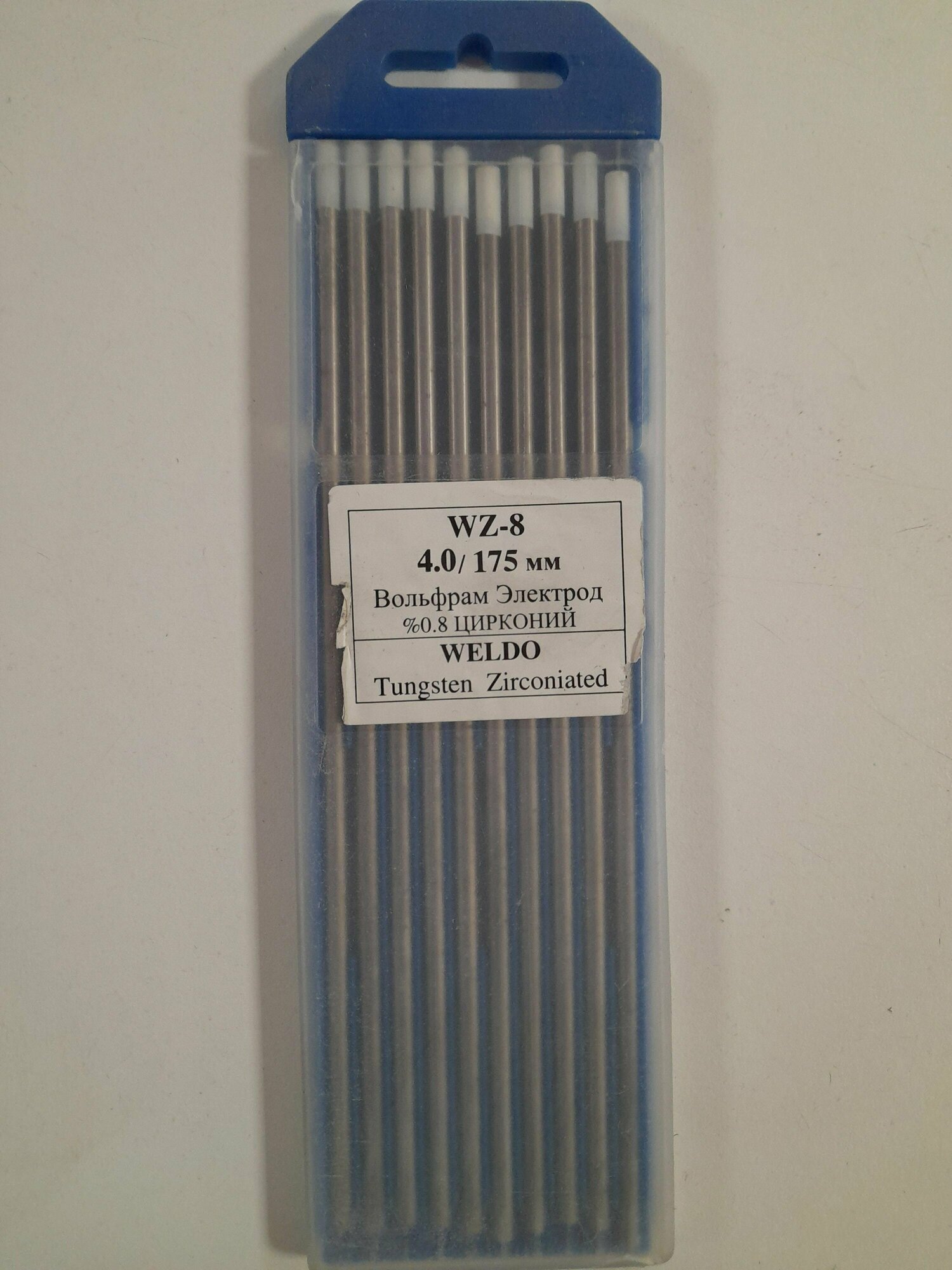 Электрод вольфрамовый WZ-8 d 4.0 x 175мм  белый (10шт)