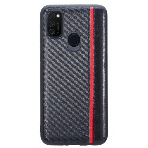 фото Накладка g-case carbon для samsung galaxy m21 sm-m215f, черная