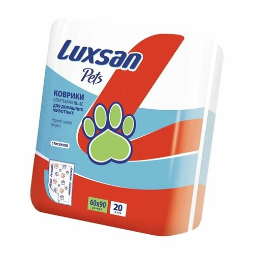 Коврики-пеленки для животных LUXSAN Premium 60х90, 20 шт
