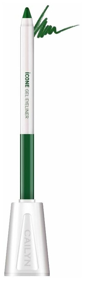 CAILYN    ICone Gel EyeLiner with Sharpner Holder, E04 Sap Green