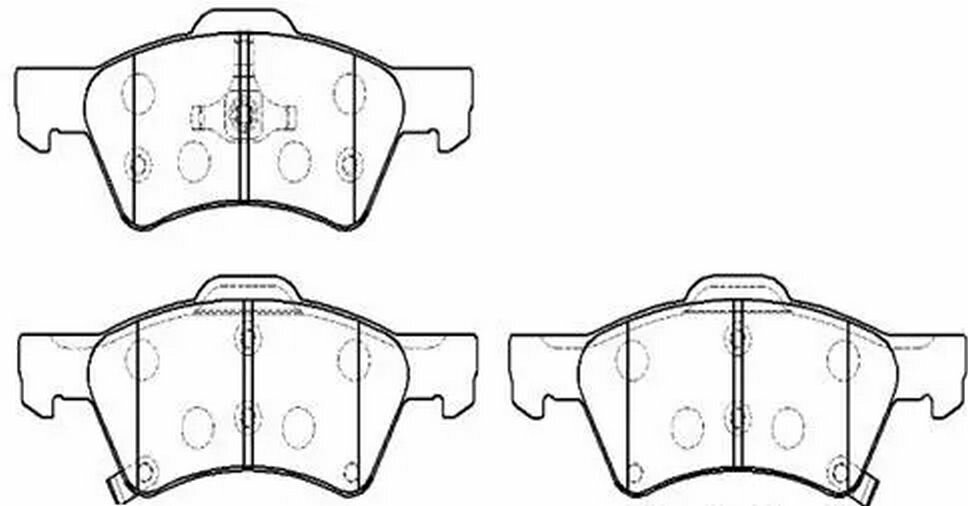 Колодки тормозные дисковые передние Крайслер Додж HP5157