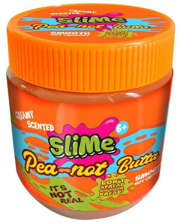 Слайм Junfa Жвачка для рук "Pea-Not Batta slime" Арахисовое масло, цвет терракотовый