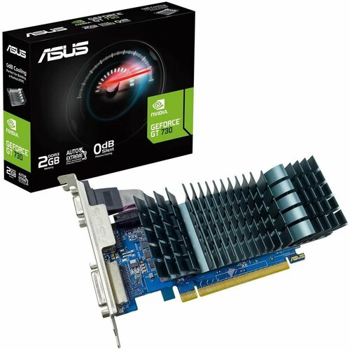 Видеокарта ASUS GeForce GT730 SL 2GD3 BRK EVO 2Gb (90YV0HN0-M0NA00) видеокарта asus gt730 sl 2gd3 brk evo