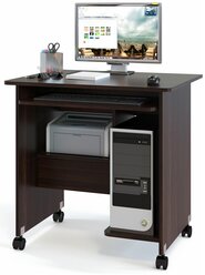 Компьютерный стол СОКОЛ КСТ-10.1, ШхГ: 80х60 см, цвет: венге