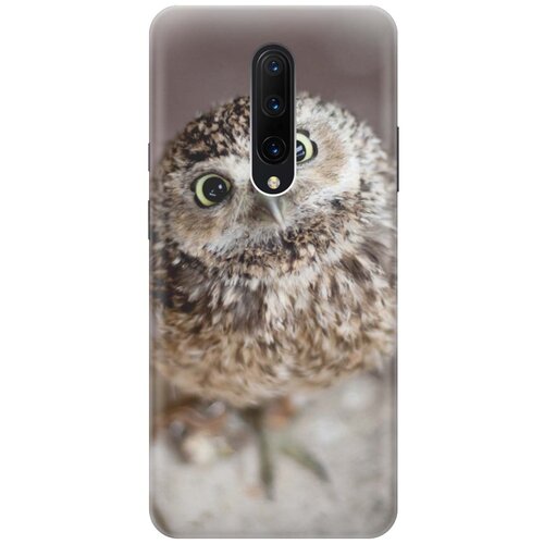фото Gosso ультратонкий силиконовый чехол-накладка для oneplus 7 pro с принтом "удивленная сова"