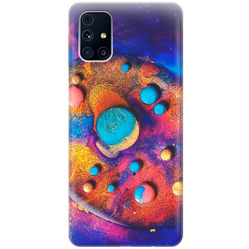 фото Re:pa накладка transparent для samsung galaxy m31s с принтом "красочные капли"