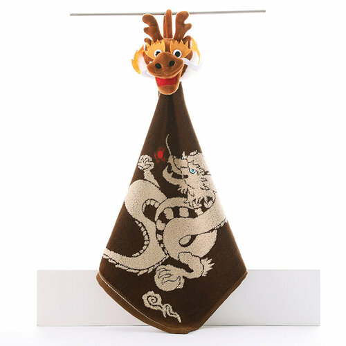 Полотенце-салфетка Золотой дракон ZX6179 36х36 коричневый