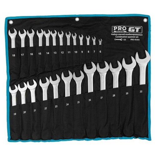 фото Набор ключей комбинир. 6-32мм 25шт pro startul gt (pro-81025)
