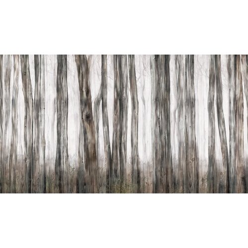 Моющиеся виниловые фотообои GrandPiK Фон. Старые доски и стволы деревьев, 500х280 см