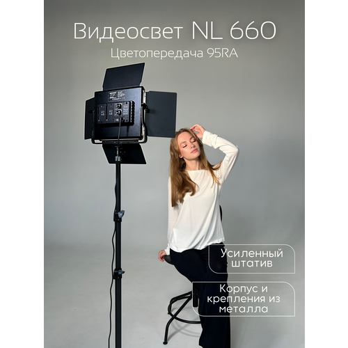 Видеосвет NL660 панель осветитель лампа для фото Neewer