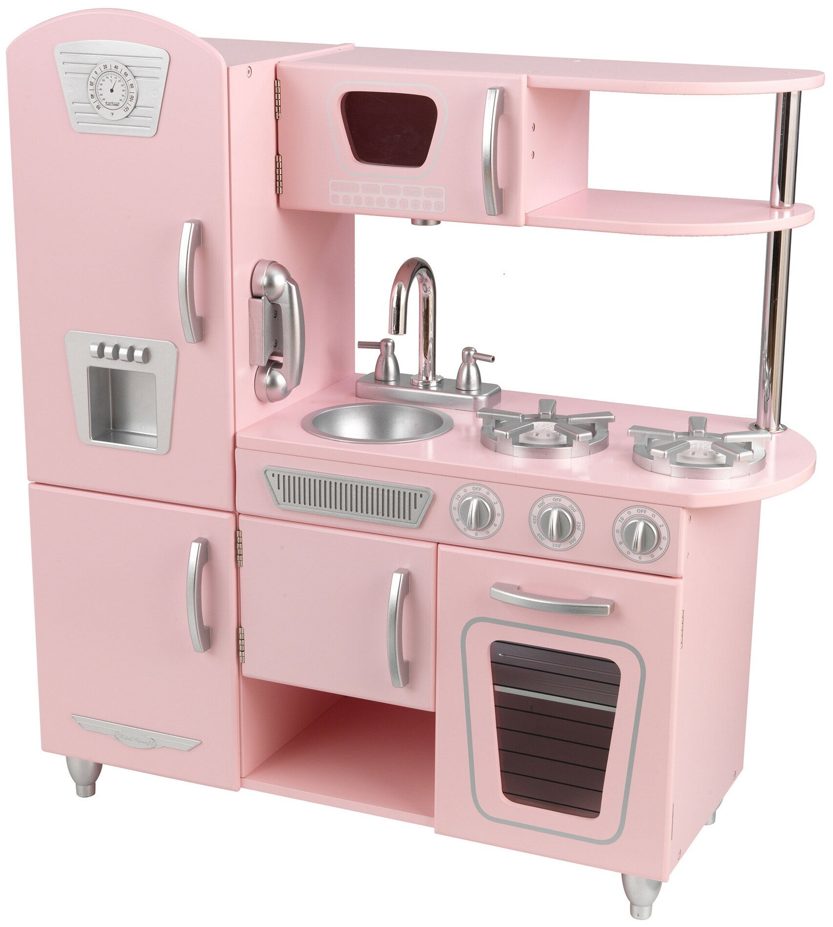 Кухня детская KidKraft из дерева "Винтаж", цвет розовый (Pink Vintage Kitchen) (53179_KE)