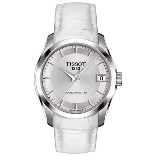 Наручные часы TISSOT T-Classic, серебряный, белый наручные часы tissot couturier lady t035 210 11 031 00