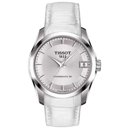 Наручные часы TISSOT T-Classic, серебряный, белый часы tissot couturier automatic small second t035 428 16 051 00