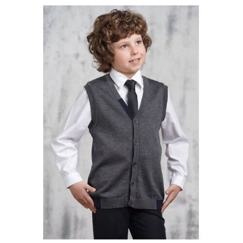 фото Жилет vay размер 32-128, 5006/1340 серый/м.синий