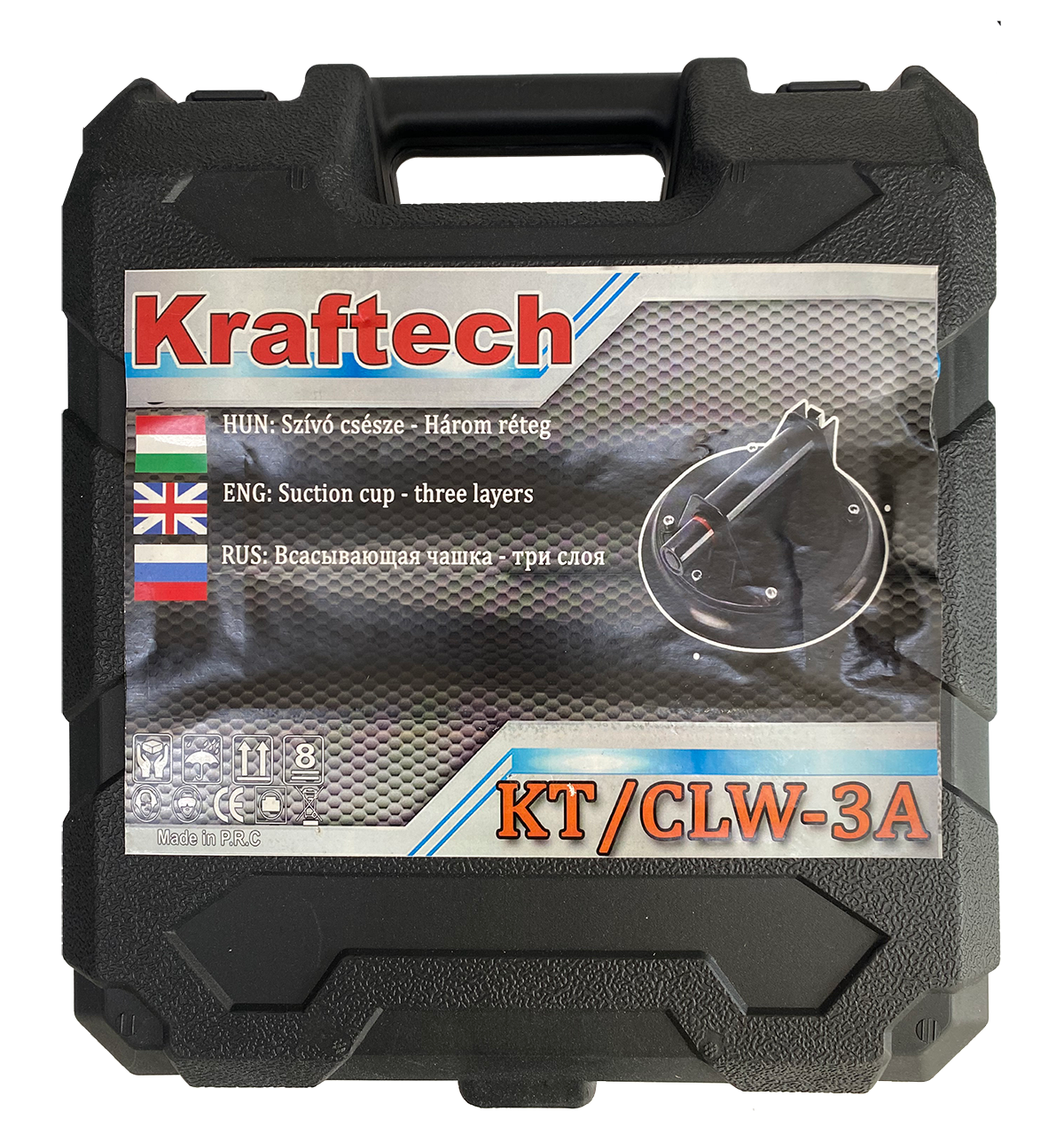 Стеклодомкрат/вакуумная присоска Kraftech KT/CLW - 3A для переноски плитки и стекла