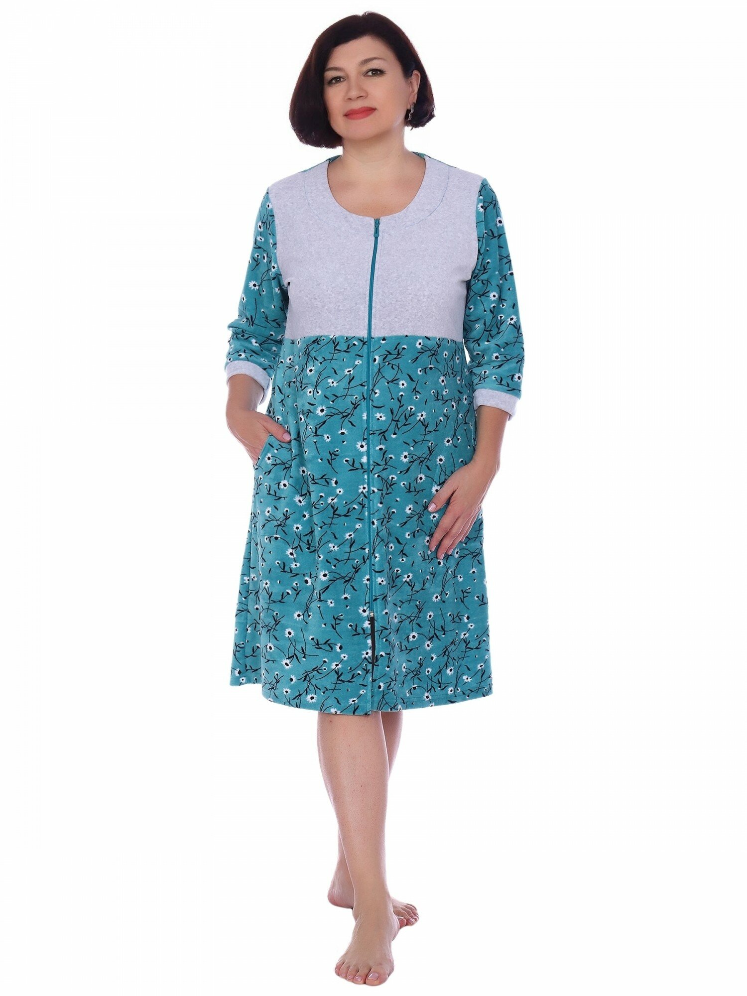 фото Халат женский велюр