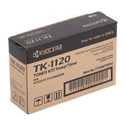 Картридж Kyocera TK-1120, черный тонер для kyocera tk 1120 fs 1060dn 1025mfp 1125mfp фл 95г b