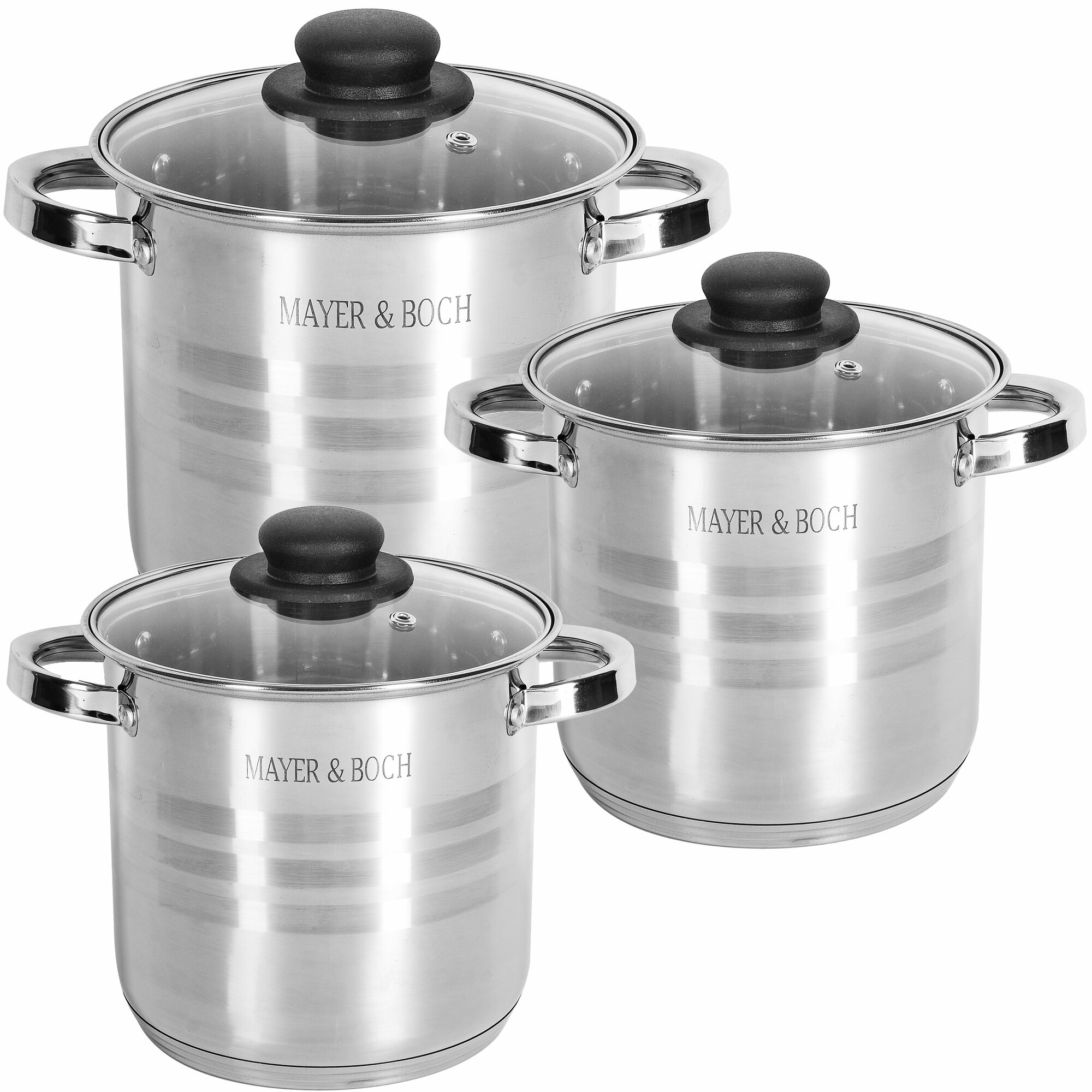 фото Набор посуды MAYER&BOCH 30953, 6 предметов 4,3+5,7+7,2 л