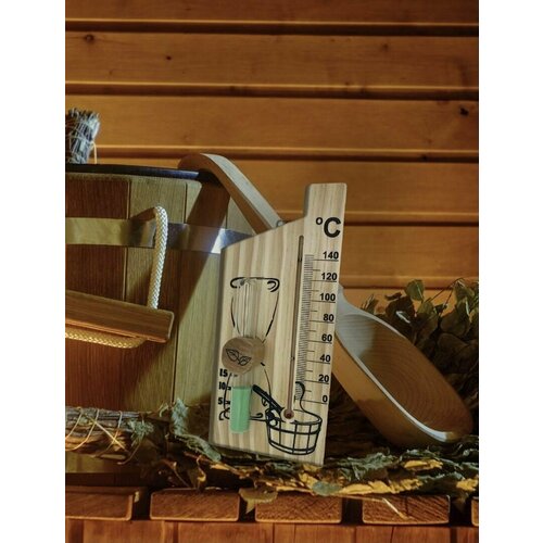 Термометр для бани с песочными часами