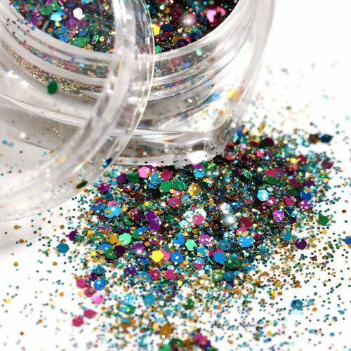 Блёстки для декора средниемелкие разноцветные 1шт 301₽