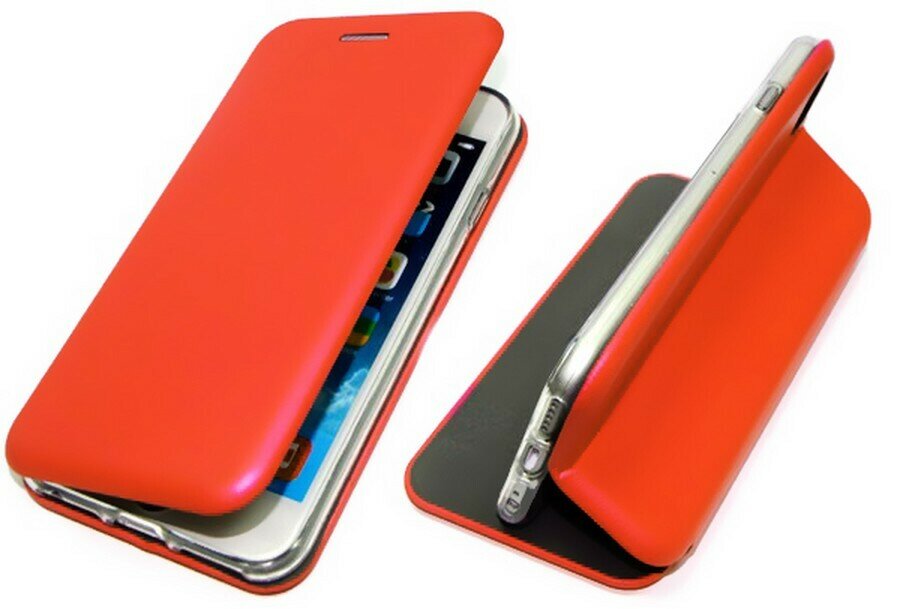 Чехол-книга боковая Fashion Case для Apple iPhone X оранжевый