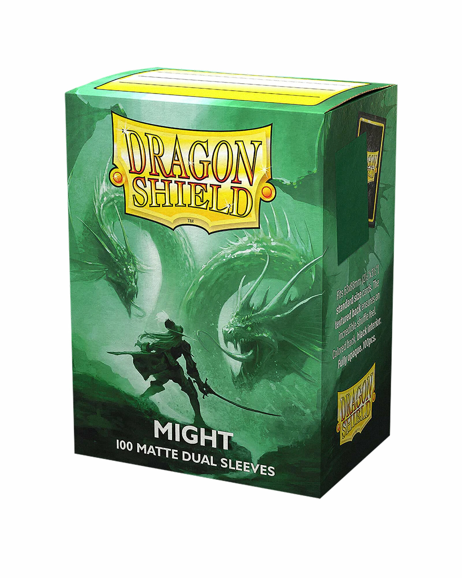 Протекторы Dragon Shield Might Matte Dual Sleeves 64x89 мм, 100 шт. для карт MTG, Pokemon