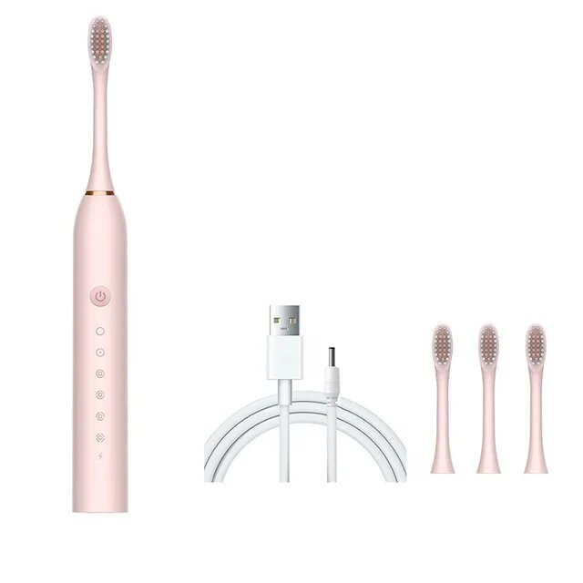 X-3 SONIC Toothbrush Smarter Электрическая зубная щетка ультразвуковая / цвет розовый