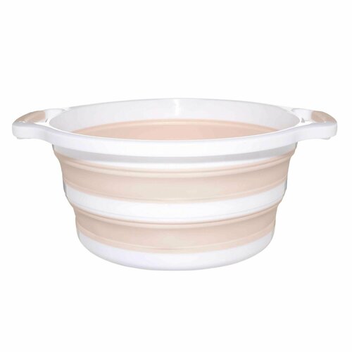 Таз складной 10 л пластикрезина бежево-розовый Foldaway 1290₽