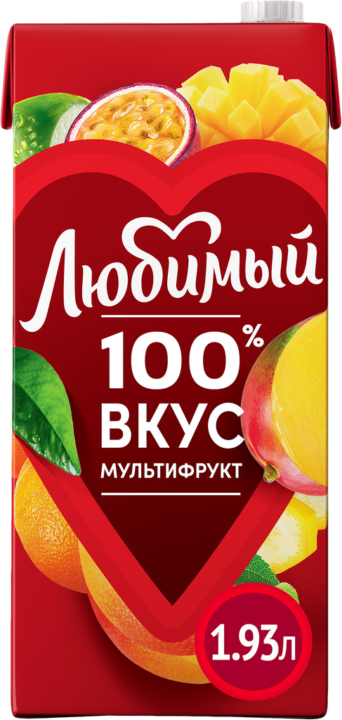 Нектар любимый Мультифрукт, 1.93л