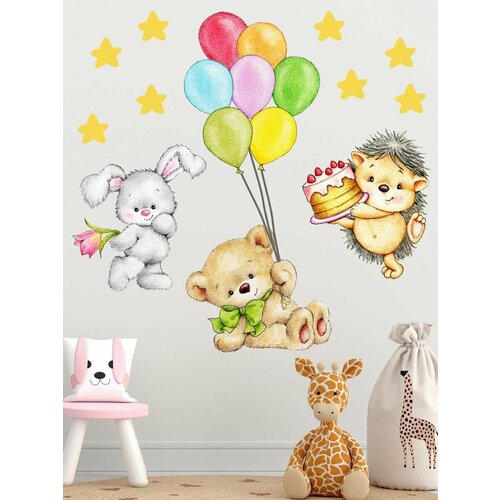 Интерьерные наклейки на стену для декора и интерьера дома; на окна, обои и мебель в детскую комнату Stiker