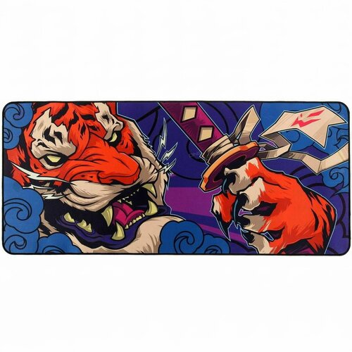 Игровой Коврик ARDOR GAMING GM-XL, 90х40х0.4 см, Asia Tiger, ткань, резина, speed (XL) многоцветный синий, разноцветный, размер 400х900