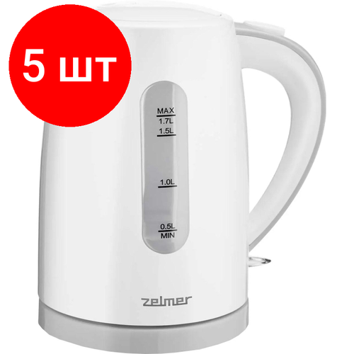 Комплект 5 штук Чайник ZCK7616S WHITESYMBIO ZELMER 2028700₽