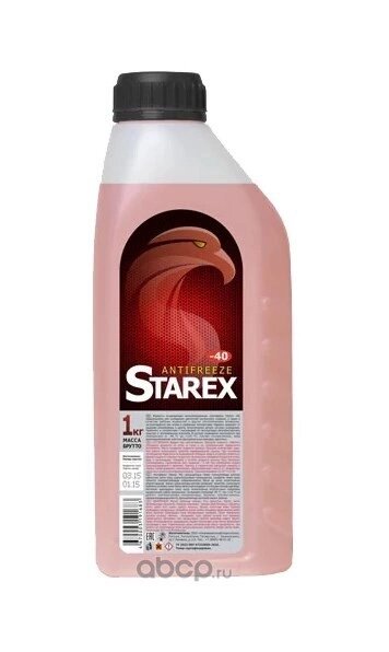 Антифриз STAREX Antifreeze G11 готовый -40C красный 1 кг Starex 700618
