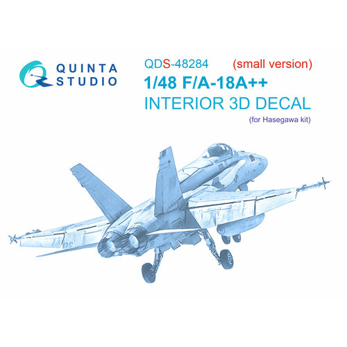 QDS-48284 3D Декаль интерьера кабины F/A-18A++ (Hasegawa) (Малая версия)
