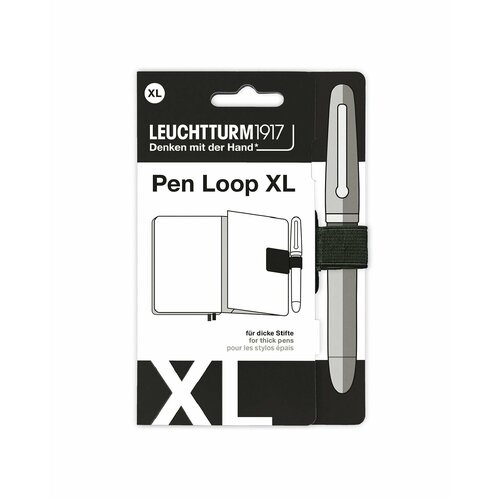 Петля самоклеящаяся Pen Loop XL (2см)для ручек на блокноты Leuchtturm1917 цвет Черный держатель для ручки leuchtturm1917 pen loop синий камень