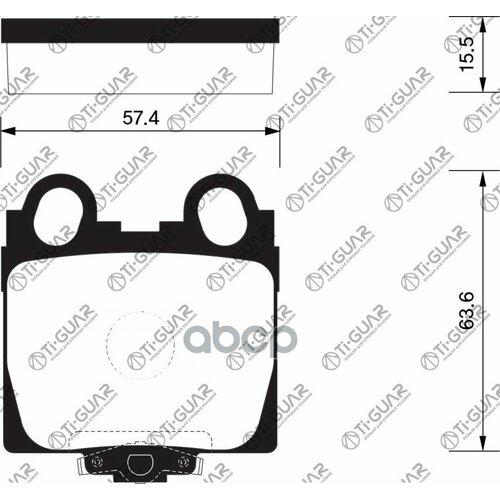 Тормозные Колодки Tg-489C/Pf1421 (Керамика)* Ti·guar Ty Altezza 1# -05, Mark2 11# 00-, Crown 17# 99-, Progress Задние Диск. T.