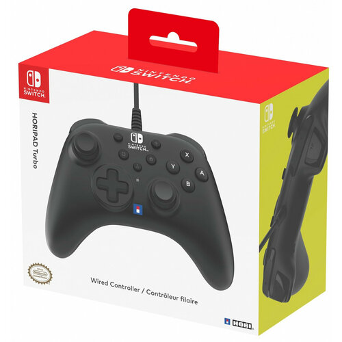 Геймпад Nintendo Switch Hori HORIPAD Turbo (Black) (NSW-457U) геймпад hori horipad wired controller for nintendo switch черный