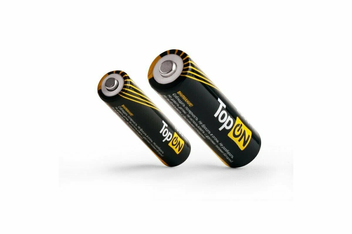 Аккумуляторные батарейки AA TopON TOP-NH-AA-2500-4B 2500mAh 1.2V Ni-MH HR6 4 шт в боксе