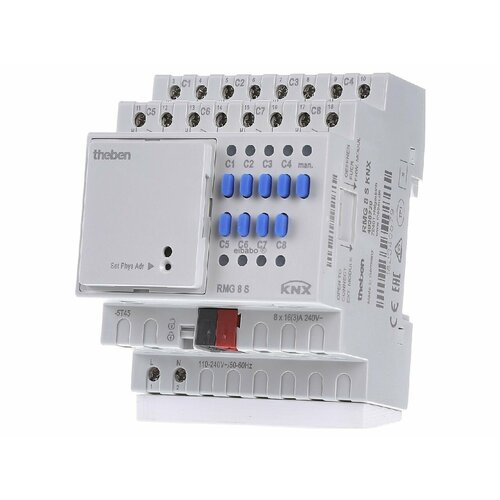 Исполнительный механизм KNX 8-кратный RMG 8 S KNX – Theben – 4930220 – 4003468493069