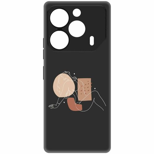 Чехол-накладка Krutoff Soft Case Чувственность для TECNO Pova 6 Pro черный чехол накладка krutoff soft case чувственность для tecno pova neo 3 черный