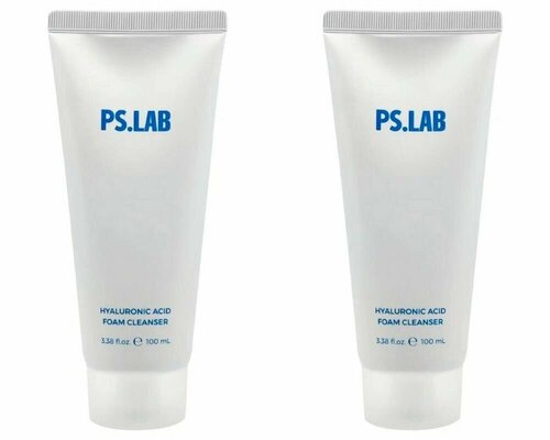 PRETTY SKIN Пенка увлажняющая для умывания с гиалуроновой кислотой PS.LAB HYALURONIC ACID, 100 мл, 2 шт