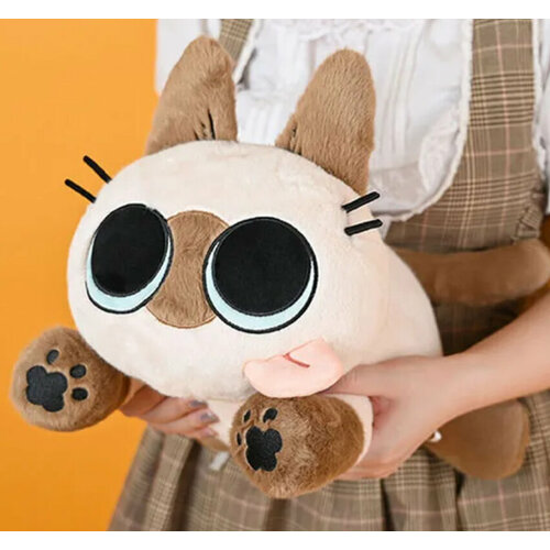 Мягкая игрушка плюшевый Сиамский Котик, 50 см. мягкая игрушка котик сиамский 28см