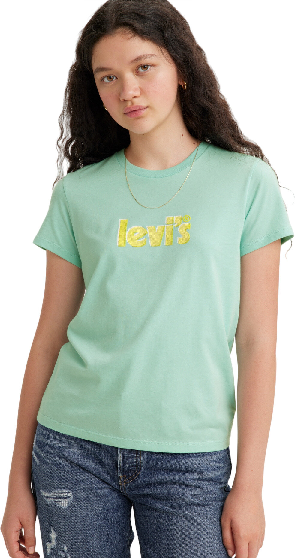 Футболка Levi's, размер S, голубой — фото 1