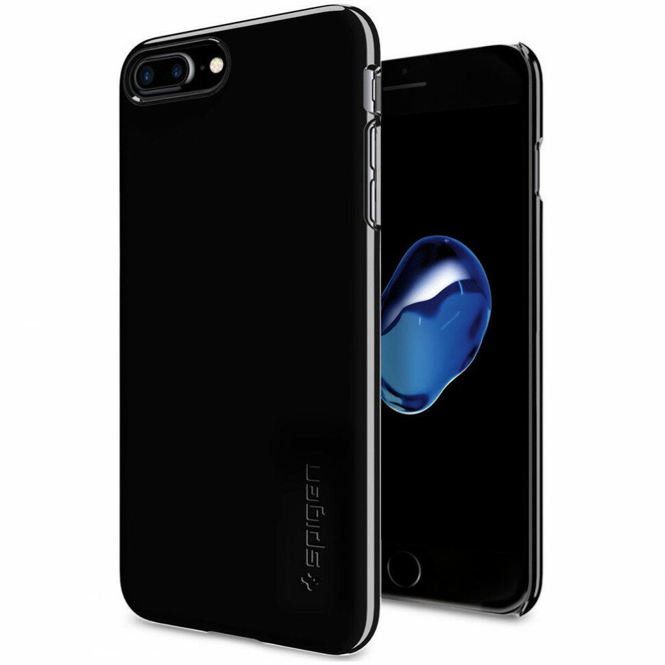 Чехол Spigen для iPhone 7 Plus Thin Fit, черный оникс (043CS20854)