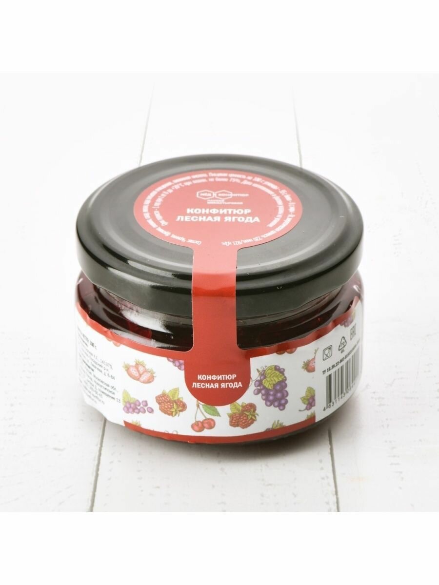 Конфитюр лесная ягода (черника брусника ежевика) 100 гр. шайба